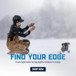 CLAM Outdoors Straight Drop 28” Ice Fishing Rod – Ultra-Light Action, Tough Glass Blank, Extreme Sensitivity, Oversized Fly Guides