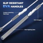 KastKing Centron Lite Twin Tip Spinning Rods,7'6", Mod Fast, Med Heavy