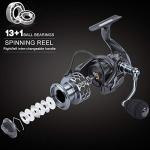 Sougayilang Spinning Fishing Rod and Reel Combos Portable Telescopic Fishing Pole Spinning reels for Travel Saltwater Freshwater Fishing