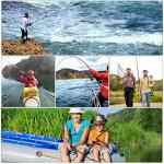 Sougayilang Spinning Fishing Rod and Reel Combos Portable Telescopic Fishing Pole Spinning reels for Travel Saltwater Freshwater Fishing