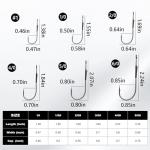 FishTrip Baitholder Worm Hooks, 30Pcs 3X Strong Long Shank Flipping Bait Holder Bass Fishing Hook for Drop Shot Rigs Freshwater Saltwater 4/0