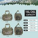 Tackle Bag for Freshwater or Saltwater Fishing - Non-Slip Shoulder Strap & Suitable for 3700/3600/3500 Tackle Box - Medium