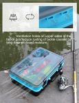 Sjqecyfv Large Tackle Box Double Layer Tackle Box Organizer Storage with Handle Camping Storage Containers Tool Box