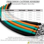 VMSIXVM Dragging Weights for Catfishing, Drag Weights No Snag Sinkers for Bottom Bouncing, Trolling, Drifting, Snagless Catfish Sinker Tackle Gear and Equipment