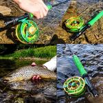 Sougayilang Standard Fly Fishing Combo Starter Kit, 5/6 Weight 9' Fly Rod with SuperPolymer Handle, Accessories, CNC Fly Reel, Carrying Case, Fly Box Case & Fishing Flies
