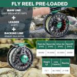 Goture Fly Fishing Rod and Reel Combo with Fly Rod & Gear Case, 9FT #5 4-Piece Fly Rod, Pre-Spooled Reel, Fly Line, Flies, Leader, Tippet, Forceps, Nipper and Complete Starter Kit