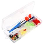 FAPAO Ice Fishing Rod Reel Combo Complete Kit with Ice Skimmer and Carry Bag Lures Hooks Swivels Accessories