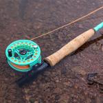 Sougayilang Fly Fishing Combo, 4 Piece Fly Rod and Die Cast Aluminum Alloy Reel Complete Starter Package with Rod Bag-Turquoisee-#5