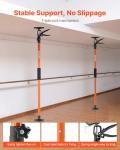 VEVOR Cabinet Jack Support Pole, 4-Pack, 45.7-114.2 Inch Steel Telescopic Quick Support Rod, Adjustable 3rd Hand System up to 154 lbs Capacity for Installing Cabinets, Lifting Drywall, Cargo Bars