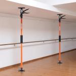 VEVOR Cabinet Jack Support Pole, 4-Pack, 45.7-114.2 Inch Steel Telescopic Quick Support Rod, Adjustable 3rd Hand System up to 154 lbs Capacity for Installing Cabinets, Lifting Drywall, Cargo Bars