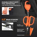 KastKing SteelStream 8pc Fishing Tool Kit - Fishing Pliers with Lanyard, Fillet Knife, Floating Fish Lip Gripper, Fishing Braid Scissors, Tool Retractor, Fishing Hook Remover, Bungee Cords