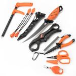 KastKing SteelStream 8pc Fishing Tool Kit - Fishing Pliers with Lanyard, Fillet Knife, Floating Fish Lip Gripper, Fishing Braid Scissors, Tool Retractor, Fishing Hook Remover, Bungee Cords