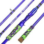 Sougayilang Inshore Saltwater Fishing Rods, 7-Foot Casting Rods with EVA Handles, Stainless Steel Guides with Ceramic Rings, Fighting Butt