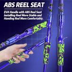 Sougayilang Inshore Saltwater Fishing Rods, 7-Foot Casting Rods with EVA Handles, Stainless Steel Guides with Ceramic Rings, Fighting Butt