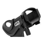 Scotty #280-BK Baitcaster/ Spinning Rod Holder w/ #241 Side Deck Mount (Black) Small