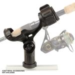 YakAttack Omega Rod Holder | Track Mount Fishing Rod Holder for Kayak & Boat | Compatible with Spinning, Casting, Fly Reels | LockNLoad System | Secure & Adjustable | Kayak Track Mount Accessories