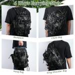 Vilante Fishing Tackle Backpack, Military Tactical Backpack Tactical Sling Backpack Bag Fishing Tackle Storage Bag Fish Gear Bag Molle Assault Pack Tactical Hiking Rucksack(Green)