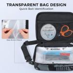 KastKing BaitSpace Detachable Bait Binder Tackle Bag – Large Clear Sleeves, Durable 900D Water-resistant Fabric, Soft Plastic Bait Storage For Hooks, Sinkers & Fishing Accessories