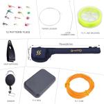 Sougayilang Fly Fishing Rod and Reel Combo - 5/6 Weight, 9ft Graphite Rod, Die Cast Aluminum Reel, Carrying Case, Fly Box & Fishing Flies (Turquoisee #5)