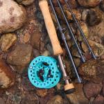 Sougayilang Fly Fishing Rod and Reel Combo - 5/6 Weight, 9ft Graphite Rod, Die Cast Aluminum Reel, Carrying Case, Fly Box & Fishing Flies (Turquoisee #5)