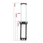BaotyJie Suitcase Telescopic Handle 20 inch Daily Usage Compact Portable Replacement,Spare Parts,Suitcase Pull Drag Rod Luggage Handle, Black