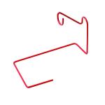 Eagle Claw Ice Fishing Rod Holder, Red, Medium