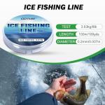 Goture Ice Fishing Rod Reel Combo, Double Tip Ice Fishing Rod, 52Pcs Ice Jig Set, Ice Fishing Kit Include Ice Fishing Rod, Ice Fishing Reel, Ice Fishing Line, Ice Fishing Lure Ice Fishing Starter Kit