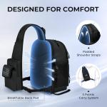 KastKing KarryAll Fishing Sling Tackle Bag with 2 Tackle Trays, Tactical Fishing Tackle Storage Bag, Fishing Gear Storage