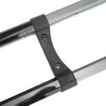 DIY Suitcase Telescopic Handle Spare Parts Stretchable Stylish Black Traveling Accessories Length 82cm Metal Pull Rod