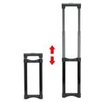 DIY Suitcase Telescopic Handle Spare Parts Stretchable Stylish Black Traveling Accessories Length 82cm Metal Pull Rod