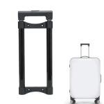 DIY Suitcase Telescopic Handle Spare Parts Stretchable Stylish Black Traveling Accessories Length 82cm Metal Pull Rod
