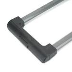 DIY Suitcase Telescopic Handle Spare Parts Stretchable Stylish Black Traveling Accessories Length 82cm Metal Pull Rod