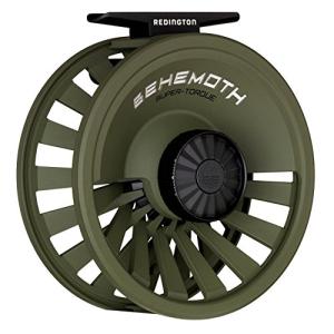Redington Behemoth Fly Fishing Reel, Multipurpose Fly Reel for Freshwater and Saltwater, Large Arbor and Adjustable Drag, O.D. Green, 4/5