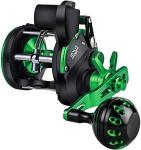 Sougayilang Line Counter Trolling Fishing Reel,Conventional Level Wind Trolling Reel, Graphite Body, Durable Stainless-Steel and Brass Gears, Large Line Capacity, Powerful Carbon Disc Drag-RZC20L
