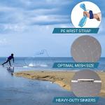 Yeahmart American Saltwater Fishing Cast Net for Bait Trap Fish 4ft Radius Casting Nets with Heavy Duty Real Zinc Sinker Weights, 3/8inch Mesh Size