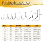 CWSDXM Octopus Fishing Hooks,Carbon Steel Black Nickel Coated PRO-V Octopus Hooks Set for Saltwater Freshwater (Hook Size 4/0-20PCS)