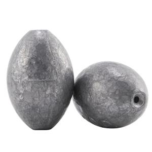 Dr.Fish Egg Sinker Lead Fishing Weights Oval Shaped Catfishing Weights Bank River Freshwater Saltwater Fishing Bass Casting 2oz 10 Pack