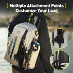 yuzhiyuan Fishing Sling Bag with Rod Strap, Small Fishing Bag Portable & Lightweight, Fish Small Tackle bag – Fits Tackle Boxes & Gear,Move Freely, Cast Smoothly - Fishing Gifts for Men