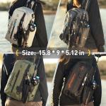 yuzhiyuan Fishing Sling Bag with Rod Strap, Small Fishing Bag Portable & Lightweight, Fish Small Tackle bag – Fits Tackle Boxes & Gear,Move Freely, Cast Smoothly - Fishing Gifts for Men