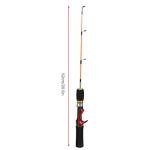 30.5cm/12in Ice Fishing Rod Trout, Telescopic Fishing Rods, Fishing Poles Ugly Stick with 2 Sections for Spinning Fishing Rod