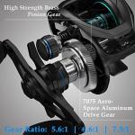 Cadence Vigor Baitcasting Reels - 9+1BB Super Smooth Baitcaster Reels with 20lbs Carbon Fiber Drag, 6.7oz Ultralight Fishing Reels, Low Profile Casting Reels with Magnetic Braking System