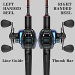Cadence Vigor Baitcasting Reels - 9+1BB Super Smooth Baitcaster Reels with 20lbs Carbon Fiber Drag, 6.7oz Ultralight Fishing Reels, Low Profile Casting Reels with Magnetic Braking System