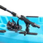 2 Pack Fishing Rod Holder with Track Mount Universal T-Shaped Screw Mounted on Rail for Kayak, Canoe, Fishing Boat (2Pack Rod Holders)