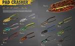 BOOYAH Pad Crasher Topwater Bass Fishing Hollow Body Frog Lure with Weedless Hooks, Bullfrog