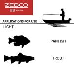 Zebco 33 Micro Spincast Reel and Fishing Rod Combo, 5-Foot 2-Piece Rod with Durable Fiberglass Fishing Pole, Quickset Anti-Reverse Fishing Reel with Bite Alert, Silver