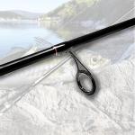 Fiblink 4 Pieces Travel Spinning Rod Medium Carbon Spinning Fishing Rod Portable Fishing Rod (7'6" Medium)