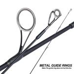 Sougayilang Fishing Rods Graphite Lightweight Ultra Light Trout Rods 2 Pieces Cork Handle Crappie Spinning Fishing Rod(8'0'')