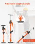 VEVOR Cabinet Jack Support Pole, 2-Pack, 15.75-23.6 Inch Steel Telescopic Quick Support Rod, Adjustable 3rd Hand System up to 220 lbs Capacity for Installing Cabinets, Lifting Drywall, Cargo Bars