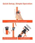 VEVOR Cabinet Jack Support Pole, 2-Pack, 15.75-23.6 Inch Steel Telescopic Quick Support Rod, Adjustable 3rd Hand System up to 220 lbs Capacity for Installing Cabinets, Lifting Drywall, Cargo Bars