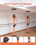 VEVOR Cabinet Jack Support Pole, 2-Pack, 15.75-23.6 Inch Steel Telescopic Quick Support Rod, Adjustable 3rd Hand System up to 220 lbs Capacity for Installing Cabinets, Lifting Drywall, Cargo Bars
